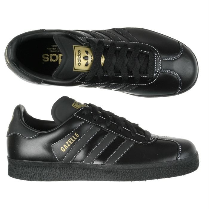 Gazelle Adidas Cuir Noir Gazelle Adidas Cuir Noir