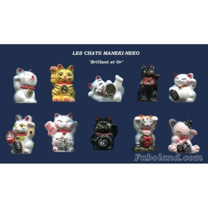 MAGNIFIQUE COLLECTION COMPL&Egrave;TE DE 10 F&Egrave;VES NEUVES EN PORCELAINE 3 cm