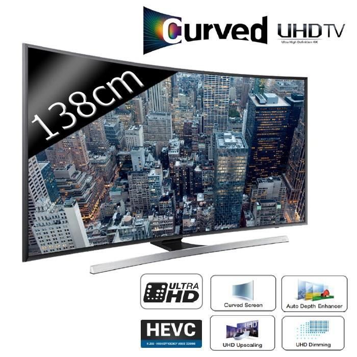 Samsung Curve 4K UE55JU7500 téléviseur led, prix pas cher