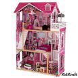 MAISON POUPEE Maison de Poupées en Bois Amélia + 14 pièces