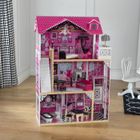 MAISON-ACCESSOIRE MAISON POUPEE Maison de Poupées en Bois Amélia + 14 pièces