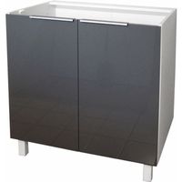 ELEMENTS BAS POP Caisson bas de cuisine 80 cm - Gris Haute Bril ELEMENTS BAS POP Caisson bas de cuisine 80 cm - Gris Haute Bril