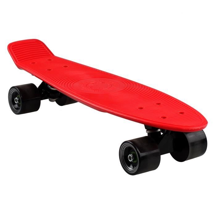 LOSENKA Skateboard complet cruiser avec planche 560x140mm en PP, roues en PU 78A, roulement ABEC