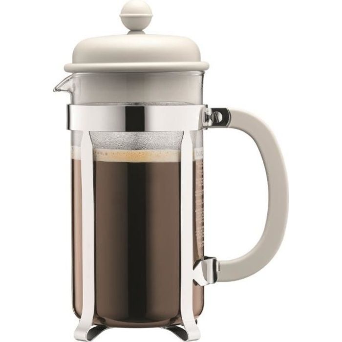 Bodum Cafetière à Piston Caffettiera Capacité 3 Tasses035l Blanc Achat Vente Cafetière 