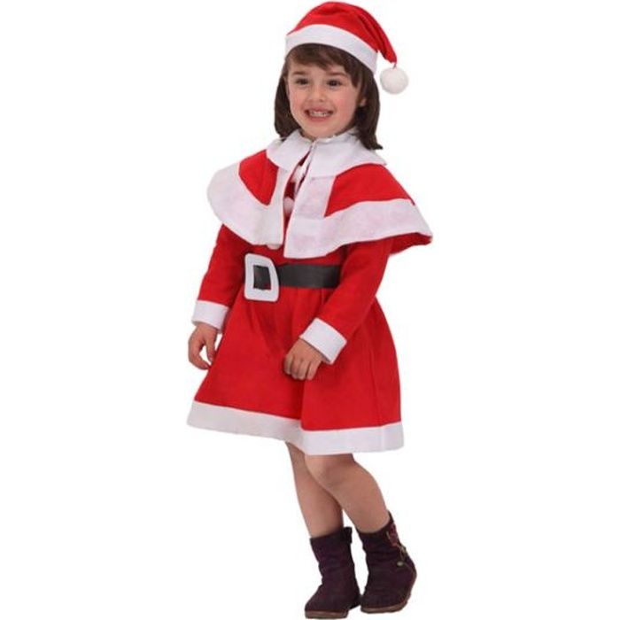 Costume fille déguisement Père Noël 10 12 ans Achat / Vente