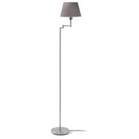 LAMPADAIRE  BRICE Lampadaire taupe pied métal chromé