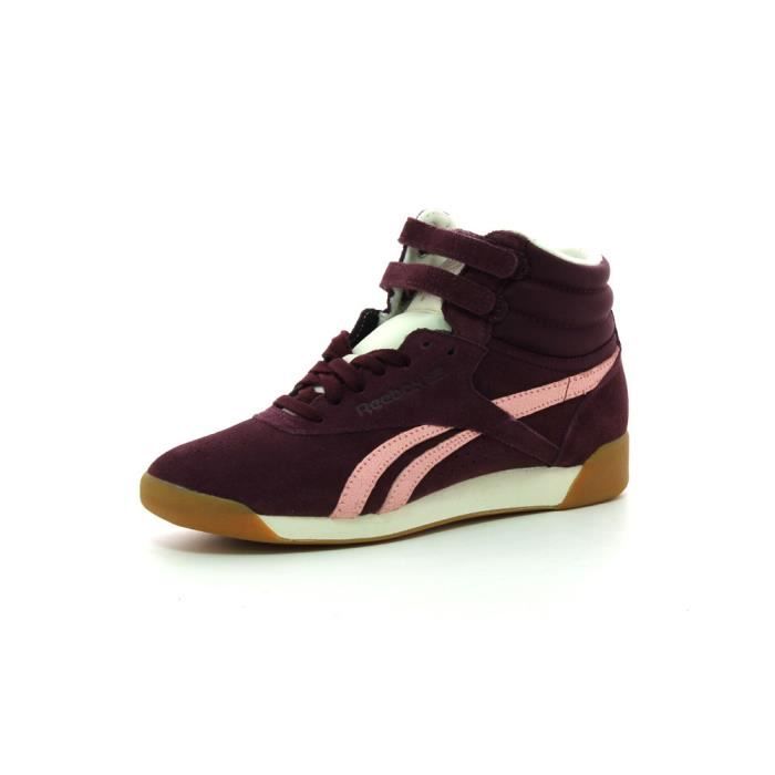 reebok freestyle homme rouge