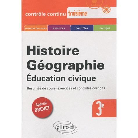 SCOLAIRE   ETUDIANT Histoire géographie & ECJS ; brevet du collège