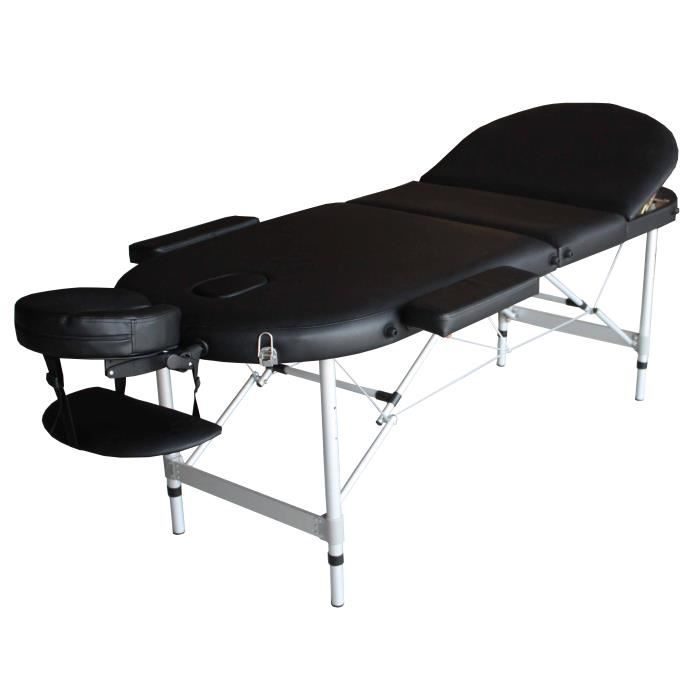 A21K TABLE DE MASSAGE noire PLIANTE PORTABLE ALU b - Achat 