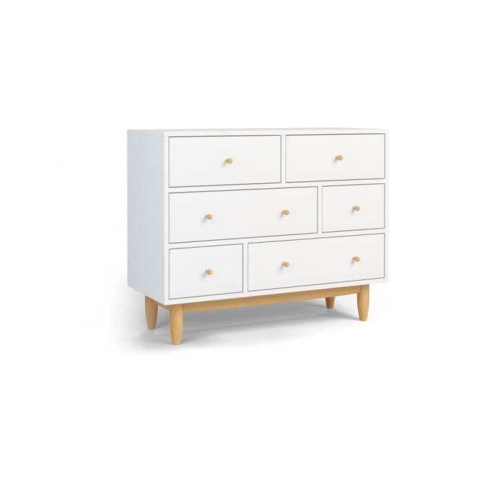 commode blanche scandinave