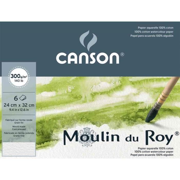 Papier Aquarelle Moulin Du Coq 100 Feuilles