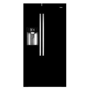 HAIER HR550AB - Réfrigérateur américain - 550L (375+175) - Froid ventilé - A+ - L 90cm x H 179cm - Noir Mat