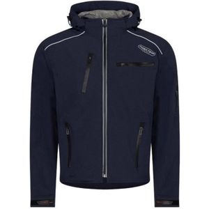 RIDER-TEC Blouson Soft-Shell couleur Bluejean avec coques de protections