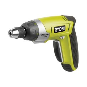 RYOBI Tournevis 4 V, 1 batterie 1,2 Ah lithium et 30 accessoires