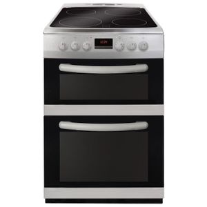 CONTINENTAL-EDISON CVDF6060IX- Cuisini?re table vitrocéramique-4 zones-Fours électriques-Catalyse-45 et66L-A-L60xH90cm-Silver