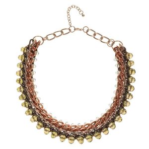 TORRENTE Collier Laiton Bicolore Femme