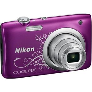 NIKON COOLPIX A100 Violet - 20,1 mégapixels - Zoom NIKKOR - Appareil photo compact