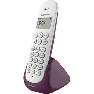Logicom Aura 150 Solo Téléphone Sans Fil Sans Répondeur Aubergine