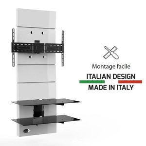 GHOST DESIGN 3000 blanc Meuble TV support fixe 32 ? 63\