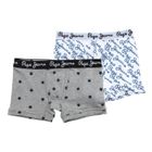  PEPE JEANS Lot de boxers gris/blanc