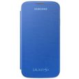 HOUSSE - CHAUSSETTE SAMSUNG Etui Folio capot batterie Bleu pour S4