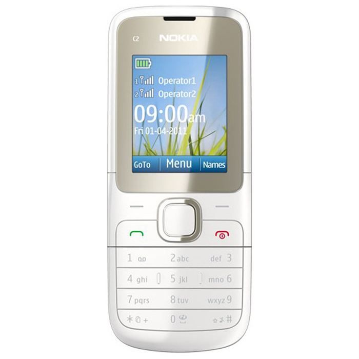 Nokia C2 00 Blanc Achat Téléphone Portable Pas Cher Avis Et Meilleur