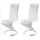 SIDNEY Lot de 2 chaises design de salle à manger -