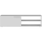 MEUBLE TV - HI-FI KIKUA Meuble TV 130cm Blanc brillant