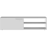 MEUBLE TV - HI-FI KIKUA Meuble TV 130cm Blanc brillant