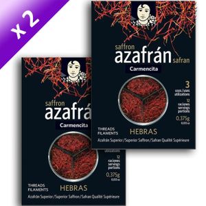 EPICE ET HERBES Lot de 2 Safran Hebra Véritable Carmencita