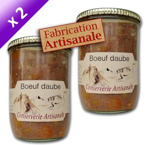 PLAT A BASE DE VIANDE Boeuf en Daube 750g x 2