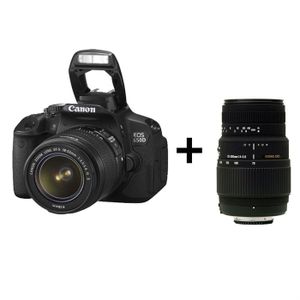 REFLEX Canon EOS 650D 18-55 IS II + télézoom 70-300