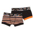 BOXER - SHORTY DIM 2 Mini Boxers Noir/Orange