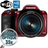SAMSUNG WB1100F Bridge Rouge - CCD 16MP Zoom 35x SAMSUNG WB1100F Bridge Rouge - CCD 16MP Zoom 35x