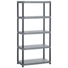 MEUBLE ETAGERE ALLIBERT GIGA Etagère 5 tablettes gris anthracite