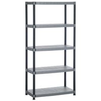 MEUBLE ETAGERE ALLIBERT GIGA Etagère 5 tablettes gris anthracite