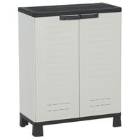 MEUBLE A CHAUSSURES ALLIBERT AirSpire Armoire basse gris/noir