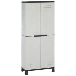 ALLIBERT AirSpire Armoire haute gris/noir