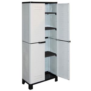 ALLIBERT AirSpire Armoire haute gris/noir