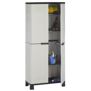 ALLIBERT AirSpire Armoire haute gris/noir