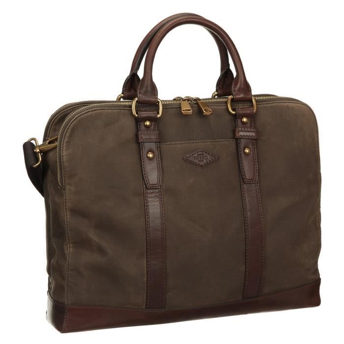 FOSSIL Sac Messenger DILLON Marron Homme Marron Achat / Vente besace
