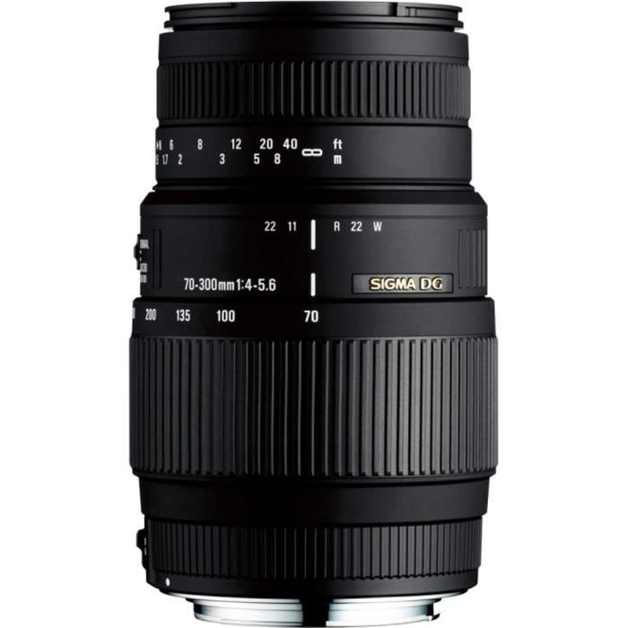 compact 70 300mm F4 5.6 DG Macro SIGMA Longueur focale : 70 300mm