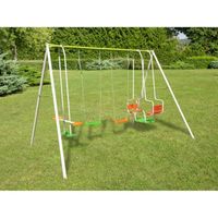 TRIGANO Portique métal 2,20 m 4 agrès TRIGANO Portique métal 2,20 m 4 agrès
