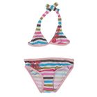 MAILLOT DE BAIN LONGBOARD Maillot Fille rayé blanc