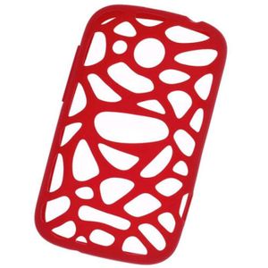 HOUSSE-COQUE TELEPHONE HTC SC-S780 Coque silicone rouge pour Desire C