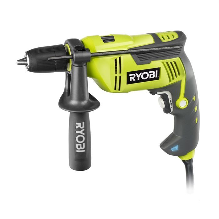 RYOBI Perceuse &agrave; percussion 750W + but&eacute;e + poign&eacute;e Achat / Vente