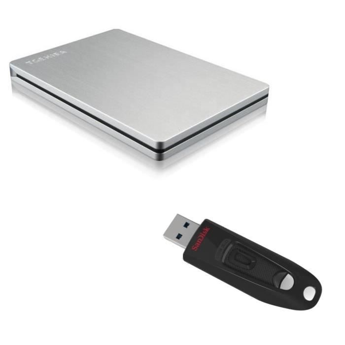toshiba stor.e slim 2.5 500g+clé usb sandisk 16go Achat / Vente disque dur externe Toshiba