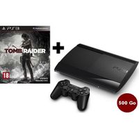  CONSOLE PS3 500 GO SLIM NOIRE + TOMB RAIDER