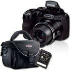  FUJIFILM S2980 Bridge noir + Etui + Carte SD 4 Go