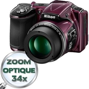 APPAREIL PHOTO BRIDGE NIKON L830 Bridge Violet - CMOS 16 MP Zoom 34x APPAREIL PHOTO BRIDGE NIKON L830 Bridge Violet - CMOS 16 MP Zoom 34x